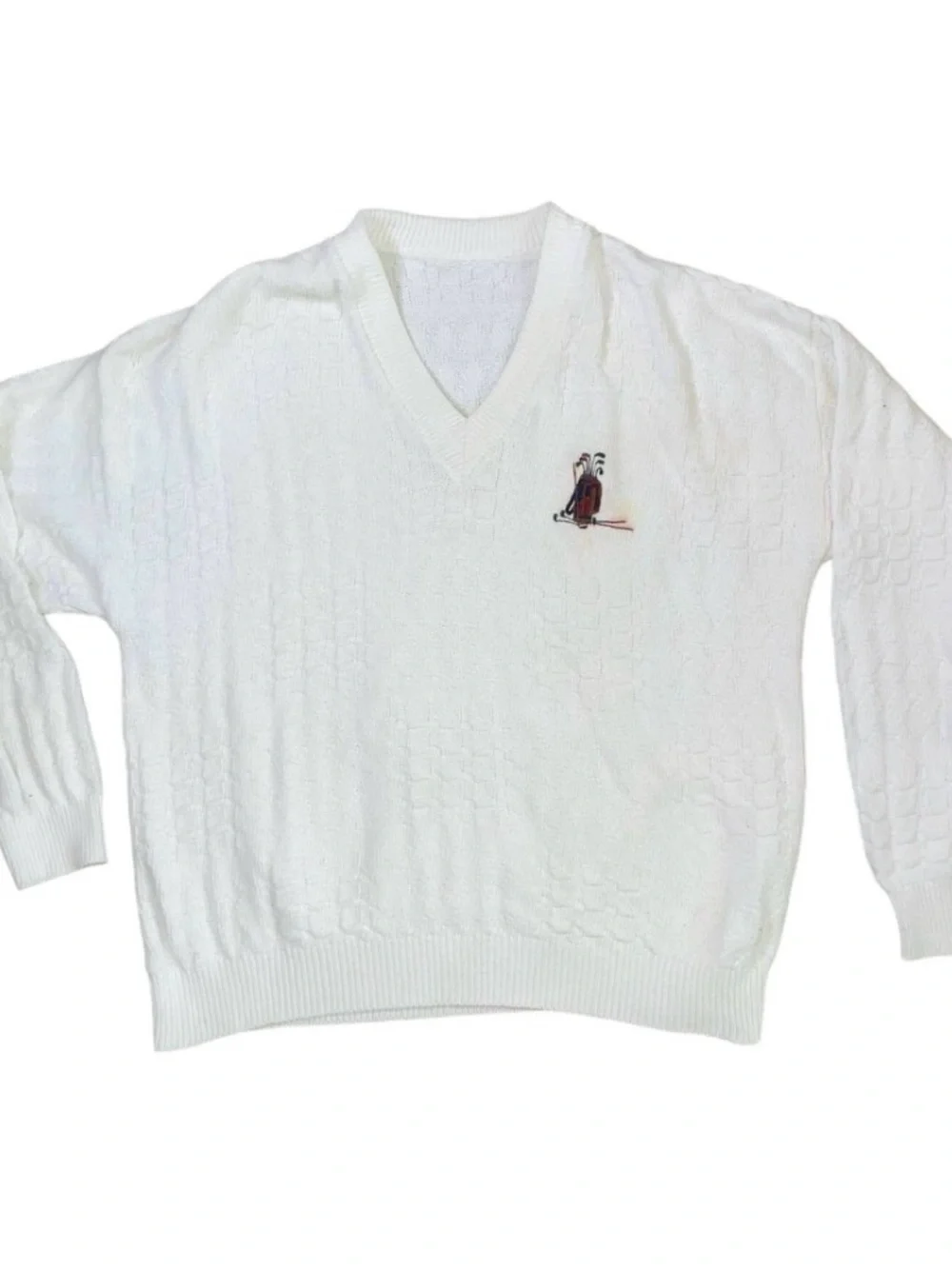 Vintage Bill Blass Golf Sport Grandpacore Grandpa Preppy Country Club Sweater XL